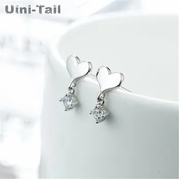 

Uini-Tail hot new 925 sterling silver micro inlay tassel earrings Korean fashion tide flow high quality jewelry GN530