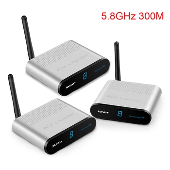 

Measy AV530-2 5.8GHz 300M Wireless AV Sender TV Audio Video Transmitter 2 Receiver Frequency Band 8 Groups Channels
