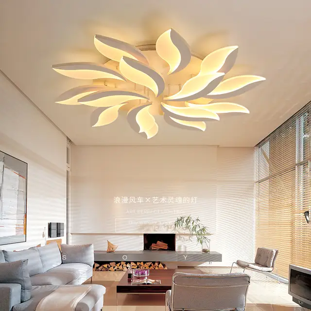 Surface Mounted Ceiling Lights For Living Room Bedroom Ceiling Lamp Acrylic Body Lampe Plafond For 8 35m