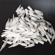 500 шт татуировки иглы крышки пластиковые одноразовые наконечники для постоянного макияжа бровей Губы машины 0,5*0,7*2,5 см