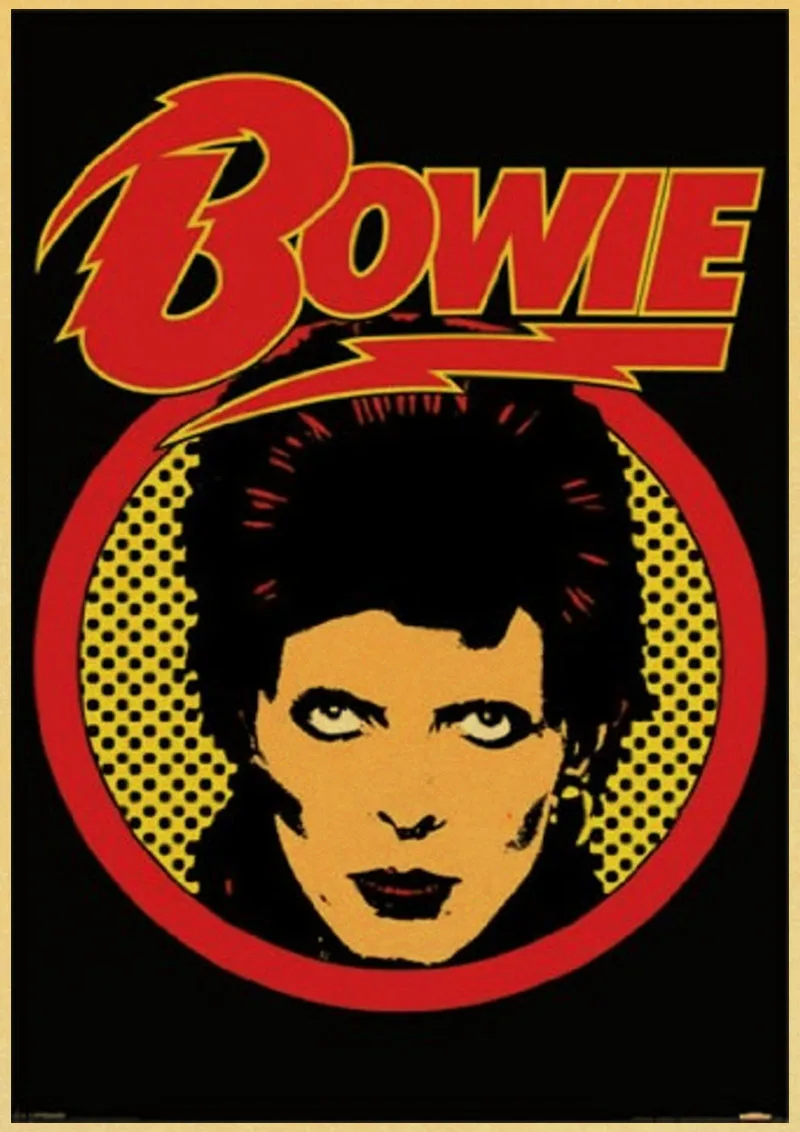 Винтаж плакат DAVID BOWIE с художественной печатью ретро постер домашний декор