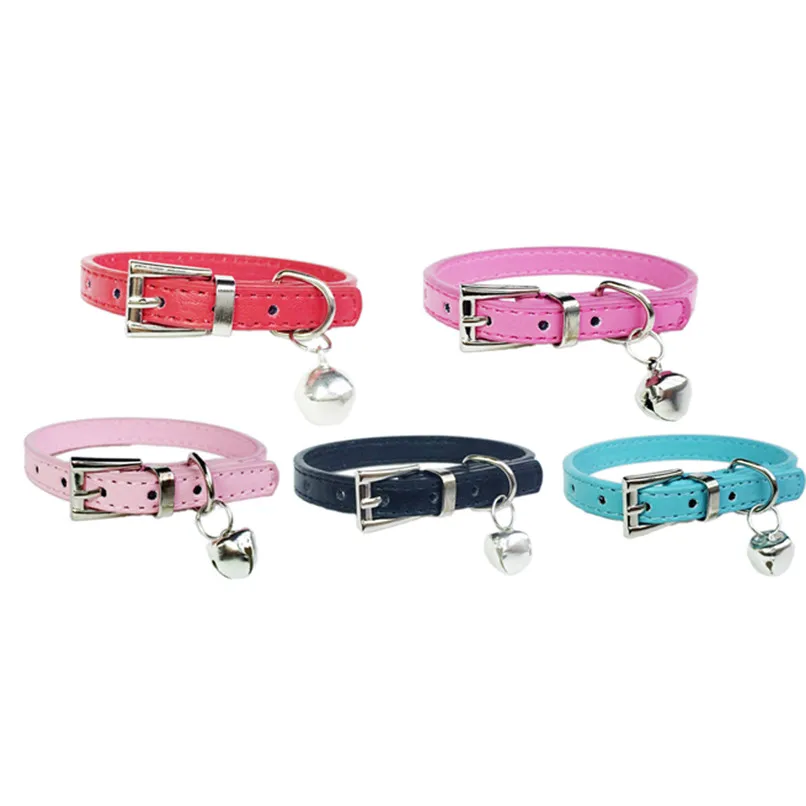 1PC Dog Collar Adjustable Collar With Bells Small Dog Puppy Pet Collars