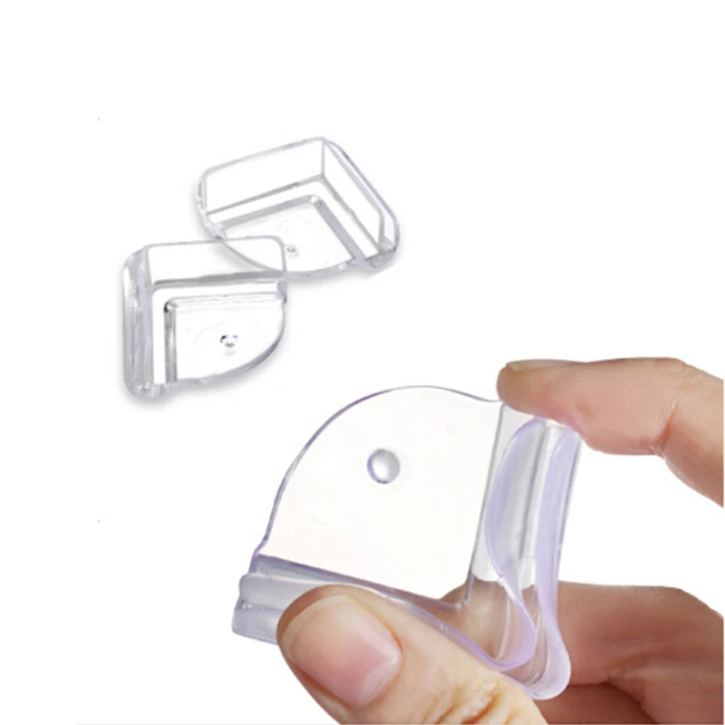 

4pcs Baby Children Safety PVC L Shaped Protection Cover Table Corner Anti-collision Cushions Guards Protectors (Transparent)