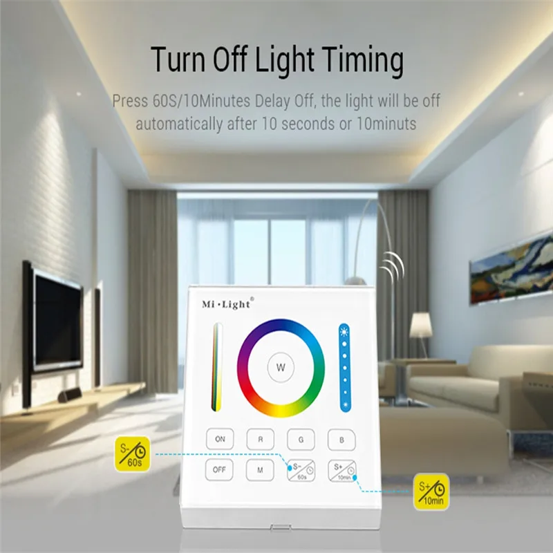 CLAITE простое управление 6dBm B0 умная панель диммер контроллер работает с RGB CCT RGBW светодиодный светильник
