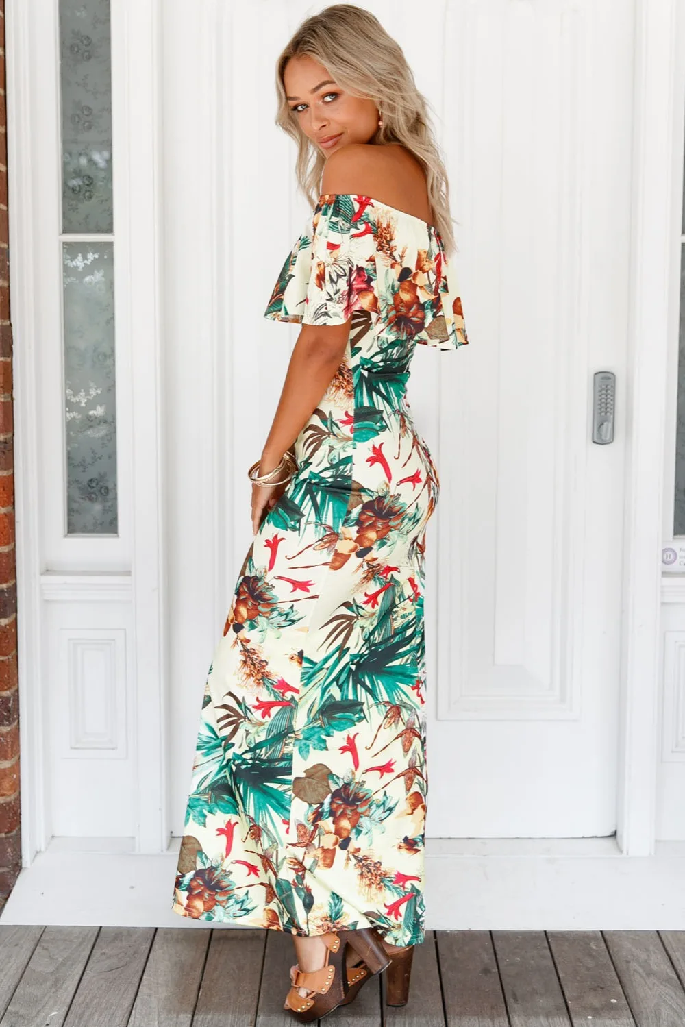 Vibrant-Botanic-Print-Off-the-shoulder-Maxi-Dress-LC61189-9-11