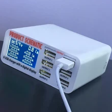 Быстрая зарядка 3,0 Смарт USB зарядное устройство концентратор светодиодный дисплей адаптер питания для быстрой зарядки розетка настенное зарядное устройство мобильный телефон планшет зарядное устройство