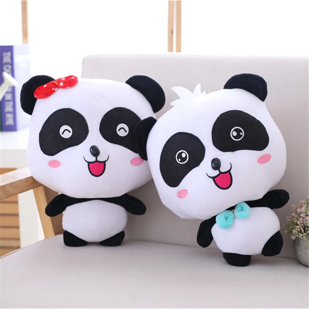 35cm Cute Panda Plush Toys Hobbies Cartoon Panda Stuffed Toy Dolls For Children Boys Baby Birthday Christmas Gift