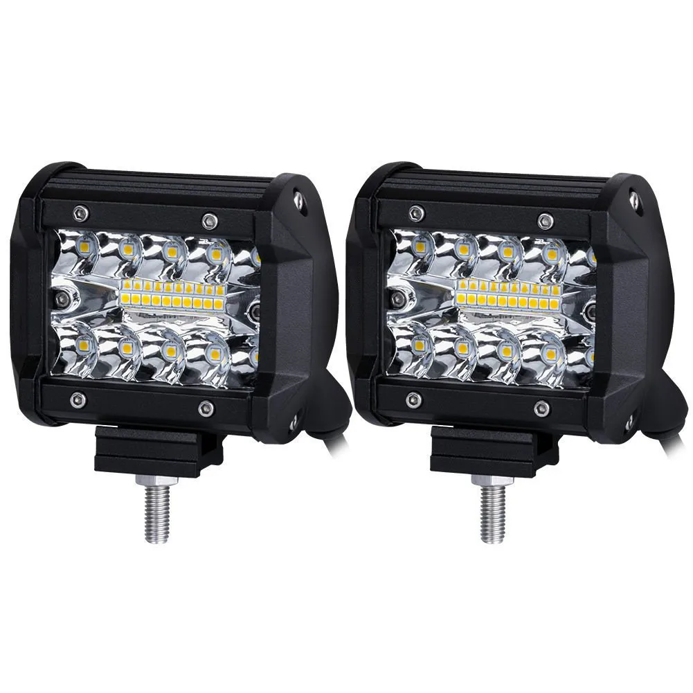 

2PCS 4 inch LED Bar LED Work Light Bar for Driving Offroad Boat Car Tractor Truck 4x4 SUV ATV 12V 24V Rated 60W