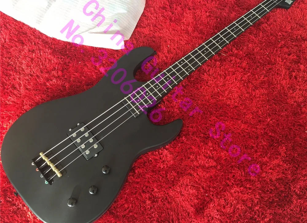 

New Arrival Modulus Graphite Funk Unlimited 4 strings bass guitar;metallic black finish;free shipping