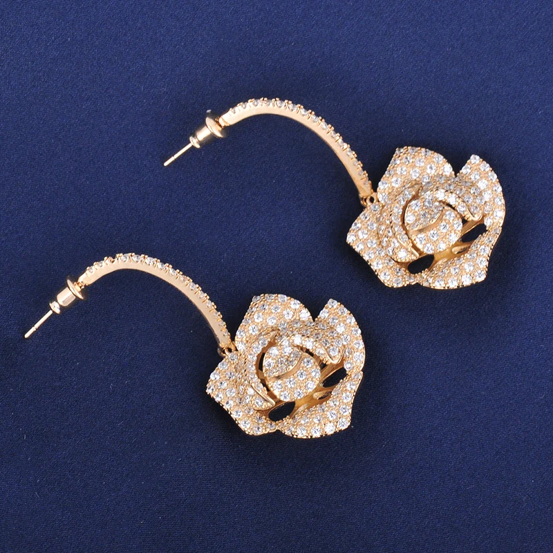 GAOLA розовое золото цвет Висячие серьги, отличный дизайн, AAA кубический цирконий мода лучшее качество GLE4642