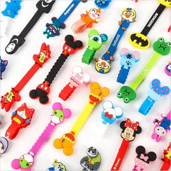

30pcs/lot 2017 New Cartoon Model Headphone Cord Holder Earphone Cable Wire Organizer USB Charger Cable Winder Best Gift
