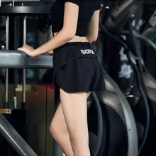 Vrouwen Sport Gym Yoga Shorts Quick Dry Letter Fitness Running Shorts Training Oefening Workout Jogging Shorts#YL5