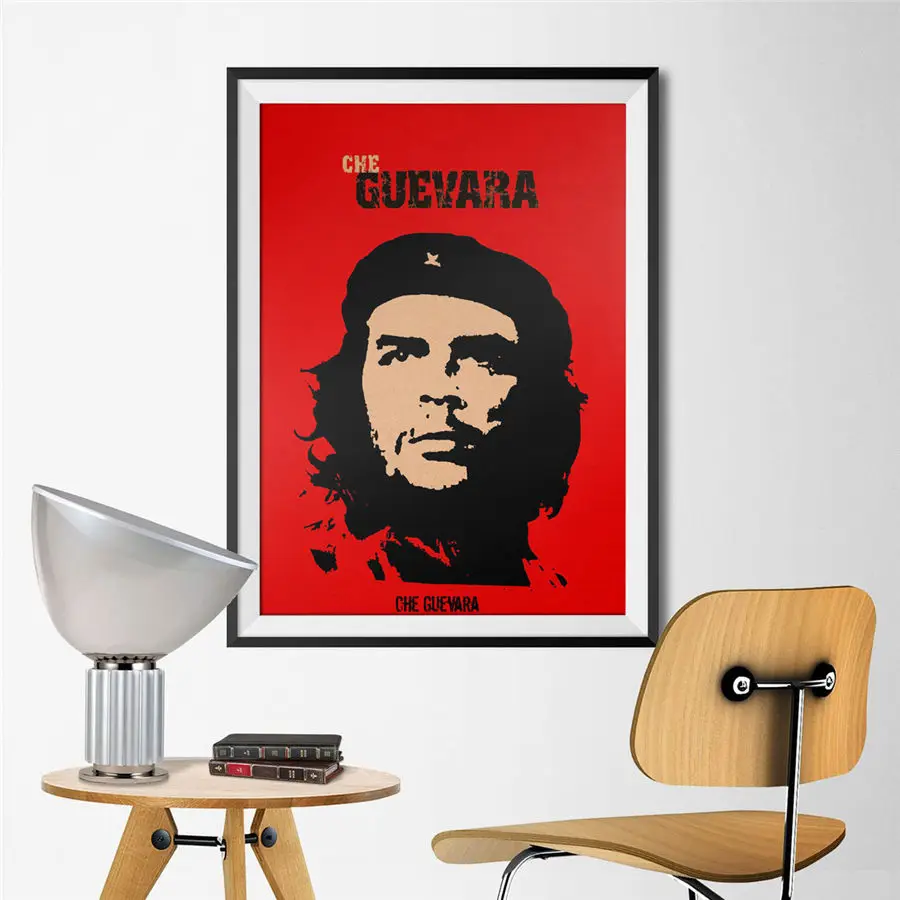 Винтажный постер из крафт бумаги Che Guevara всемирно известный человек настенная