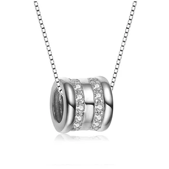 

s925 standard silver lu lu tong silver necklace mosaic Lady necklaces wholesale 2019 new