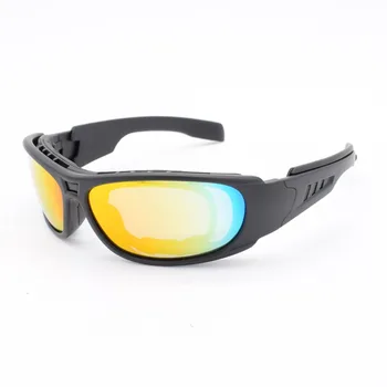 

4 Lenses Military Goggles Army camouflage War Game Outdoor Sport Sunglasses Men's Tactical Eyewear