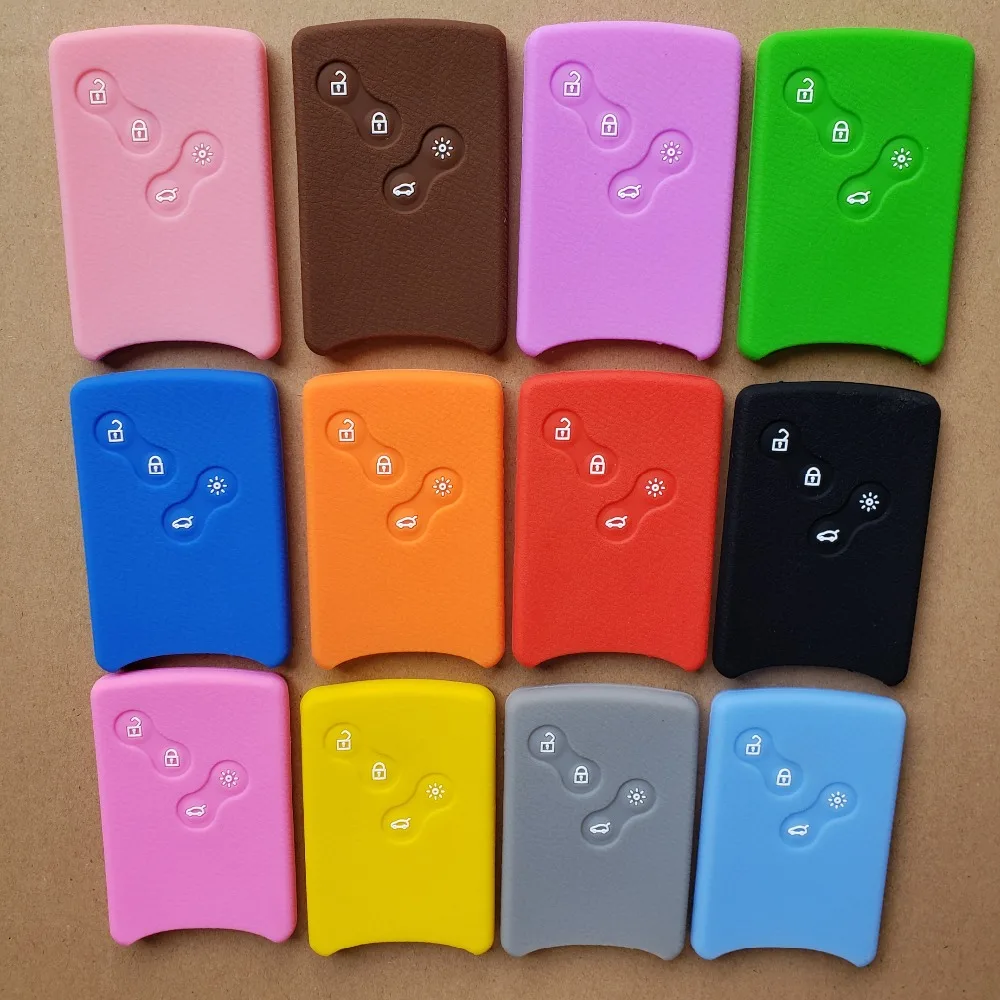 

Silicon Protect Case For Renault 4 Button Remote Key Koleos Clio Megane 1 2 Duster Scenic Laguna Smart Card Car Key
