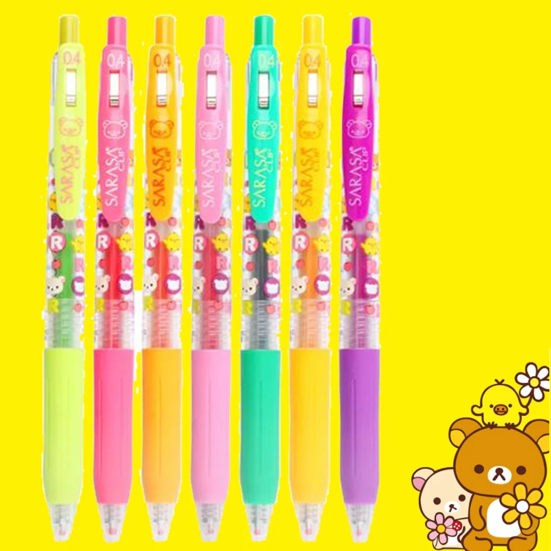 1 шт. японская Зебра Rilakkuma SARASA милый мультфильм 0 4 мм гелевая ручка гладкая цветная