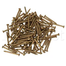 100pcs Furniture Round Head Archaize Pure Copper Nail Brass 18 x 2 8mm