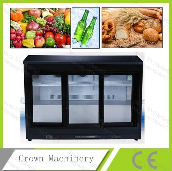 Free 3 Glass Sliding Doors Air Cooling Horizontal