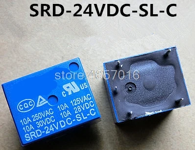 Good quality 10pcs/lot SRD-24VDC-SL-C T73-24V 5 pin PCB Type 24V DC Power Relay | Обустройство дома