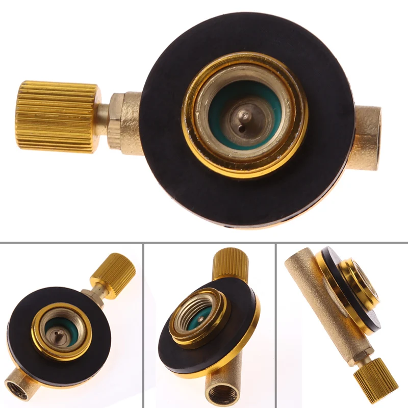 

Outdoor Camping Gas Stove Valve Flat Cylinder Gas Control Hiking Picnic Safe Switch Gas Stoves Valve Adapter Connector