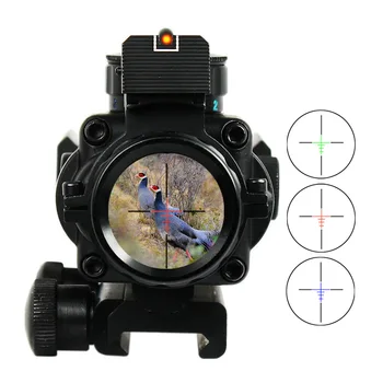 comprar 4x32 Acog Riflescope 20mm Dovetail Reflex óptica Scope Visão Tática Para A Caça Arma Rifle Airsoft Sniper Lupa