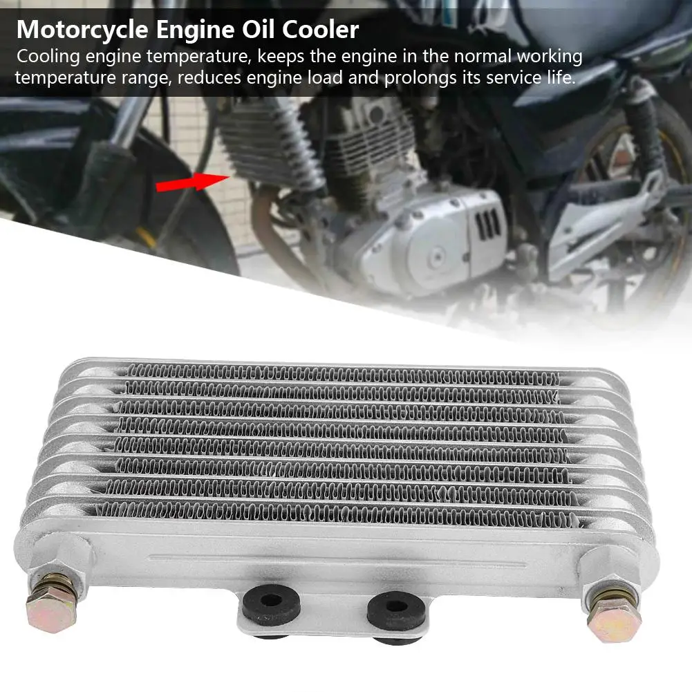

Motorcycle Engine Oil Cooler Cooling Radiator System for Suzuki GT GF GX GXR150 Engine 125ml Motor Parts
