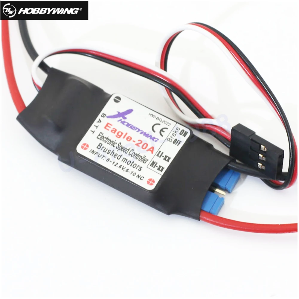 

Hobbywing Eagle 20A ESC For Brushed Motor For RC Airplane Plane 370 380 390 280 270