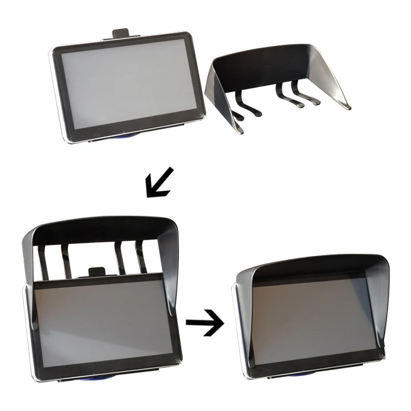 1 шт. солнцезащитный козырек для GPS навигатора 7 дюймов|navigation sunshade|sunshade gpsgps navigation
