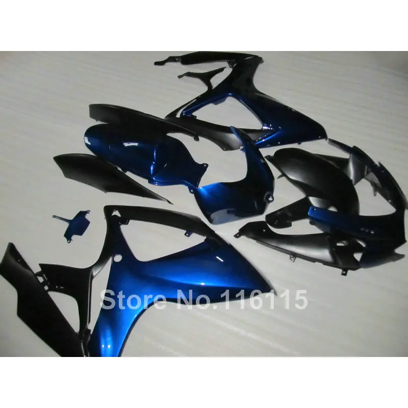 Набор обтекателей для Сузуки GSXR 600 750 K6 K7 2006 2007 синий черный GSX R600 R750 Обтекатели 06 07