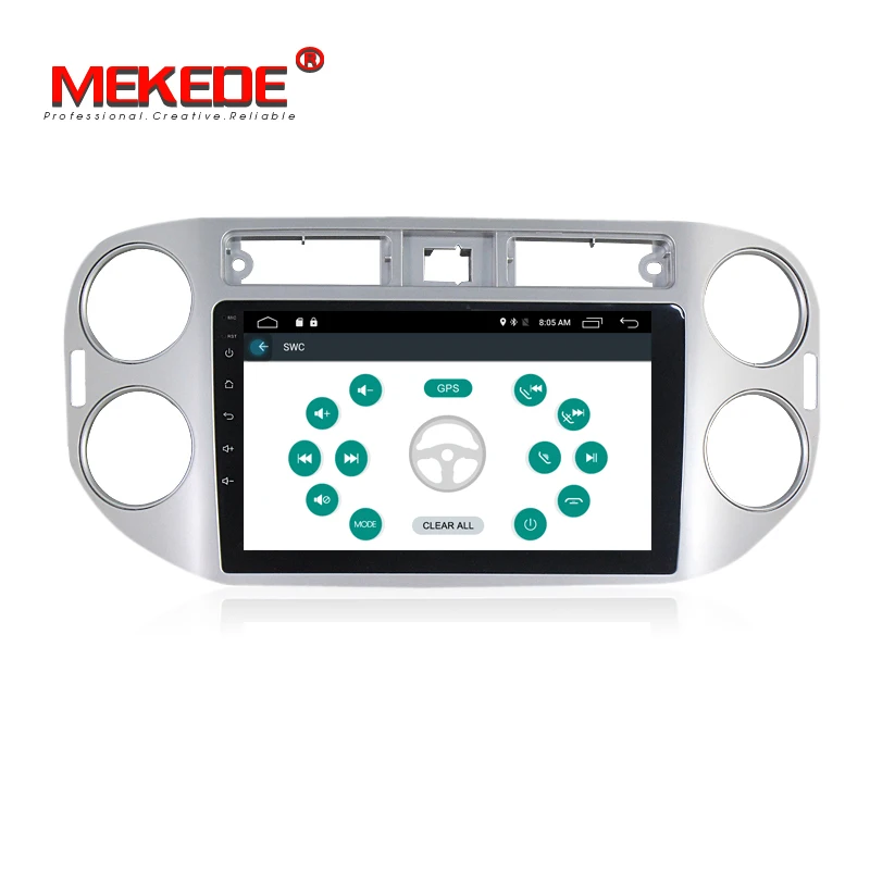 Top HD 1024x600 Android 7.1  2G RAM  Car radio DVD GPS navi player for Volkswagen tiguan 2010 2011 2012 2013 2014 2015 2016 1
