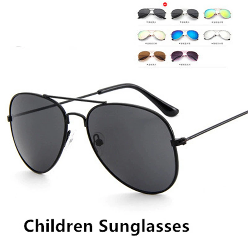 

New Child Pretty Goggles Girl Alloy Sunglasses Fashion Boy Girl Child Classic Vintage Cute Sunglasses UV400