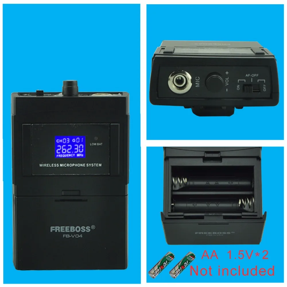 FREEBOSS FB V04H4 профессиональные микрофоны VHF KTV вечерние 4 гарнитура беспроводной
