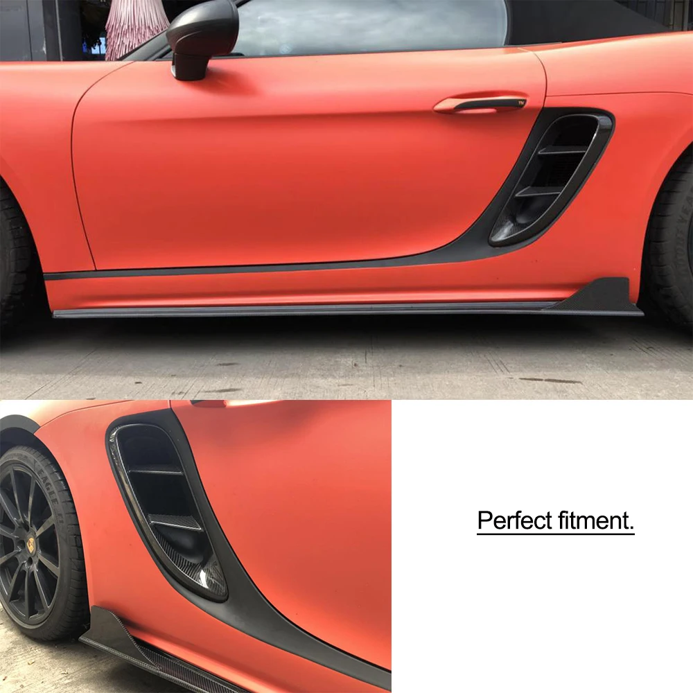 Передняя отделка крыла из углеродного волокна для Porsche 718 Coupe, украшение