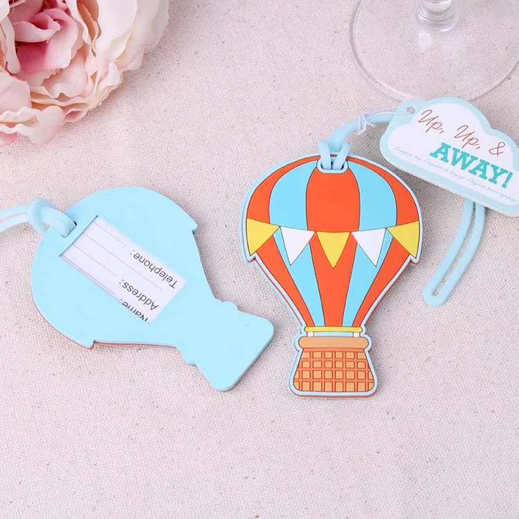 Up, Up & Away Up and Away Hot Air Balloon Luggage Tag wedding Favors promotion Giveaway gifts