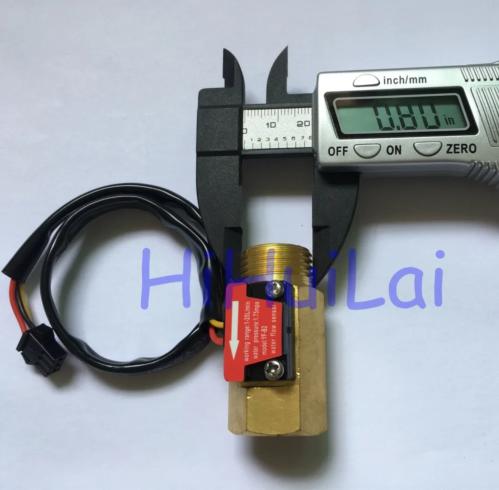 YF-B2 brass Hall flow sensor meter  (3)