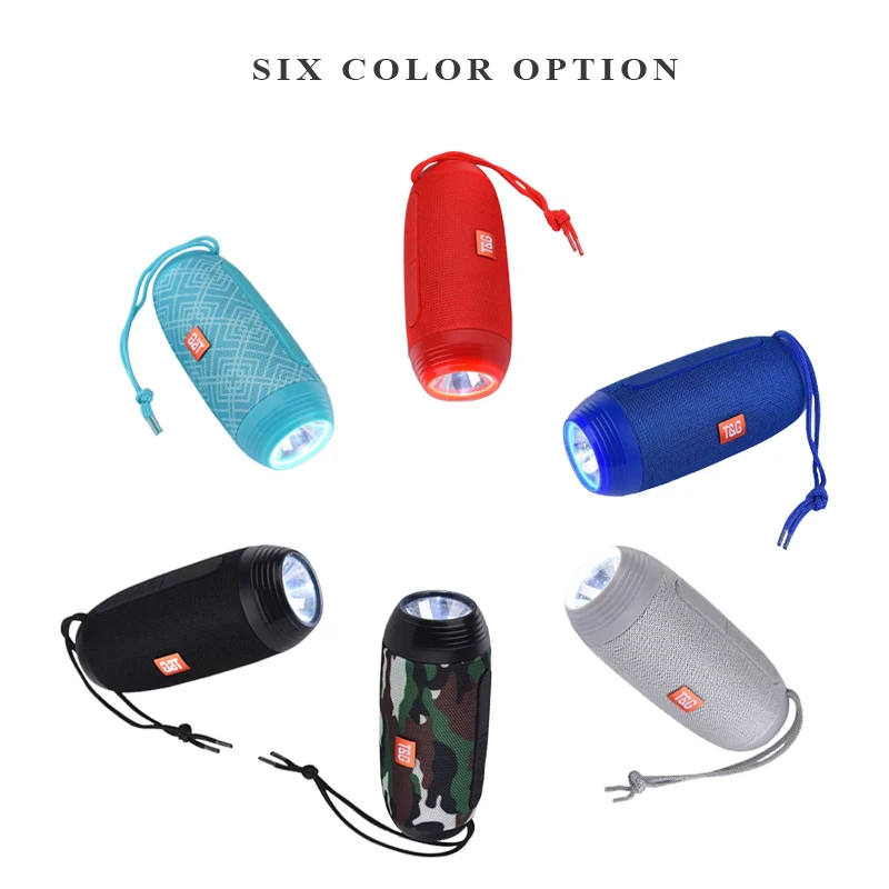 

10W outdoor wireless Bluetooth Speaker Column Bluetooth Portable Speaker Subwoofer Speaker With TF card FM Radio AUX LED Light