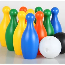 12 шт./лот головоломки детские игрушки Цвет Боулинг игрушки большой боулинг, спорт на каждый день боулинг набор