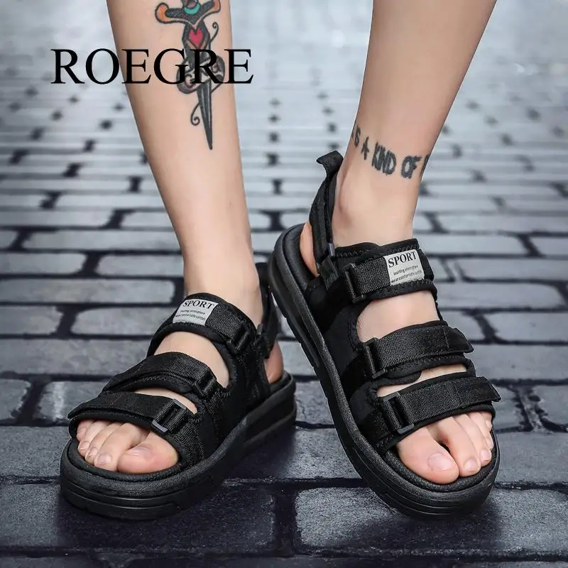 

Man Sandals Summer Shoes New Breathable Men Slippers Mesh Lighted Casual Shoes Beach Flip Flops Brand Flip Flops Roman Shoes 48