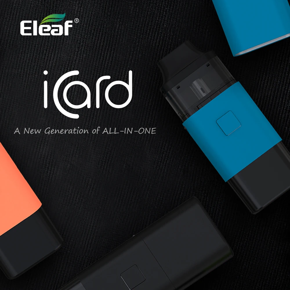 Электронная сигарета Eleaf iCard с жидкостью 2 мл 650 мАч 15 Вт|Системы нагревания табака