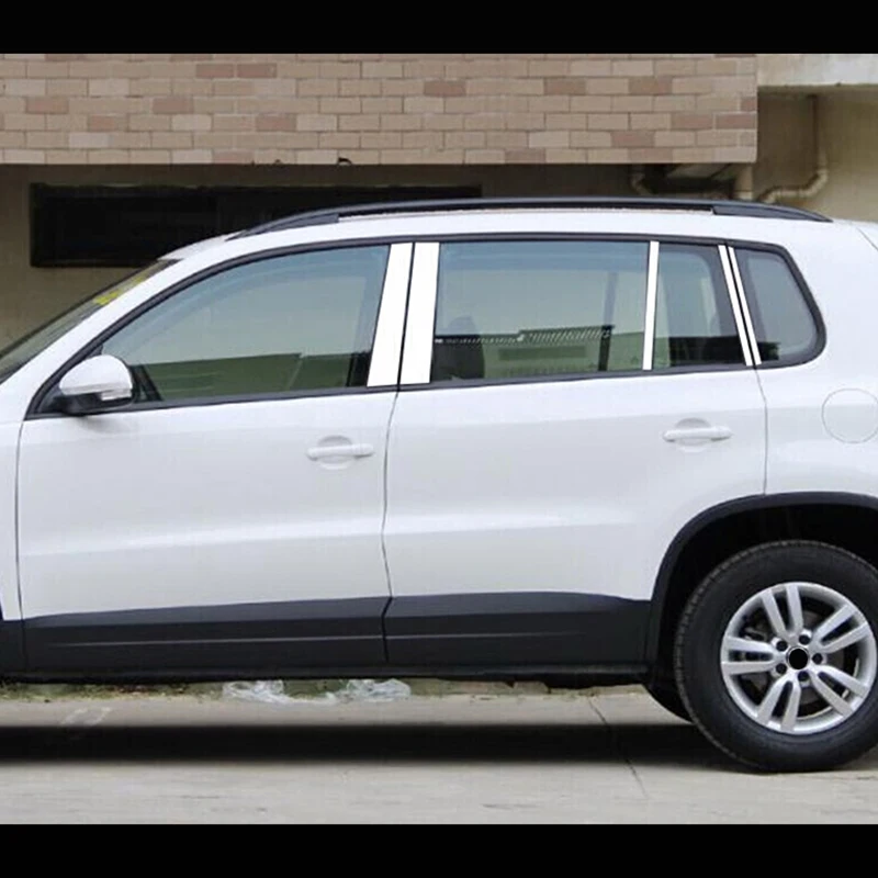 Для Tiguan MK2 2016 2017 2018 кузова нержавеющая сталь стекло гарнир столб средней колонке