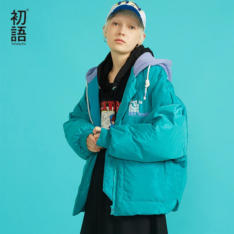 Toyouth Winter Women Short Parkas Hooded Padded Outwear Warm Coats Thickening Hoodies Overcoat Casual Streetwear Coat 2018 Toyouth Winter Women Short Parkas Hooded Padded Outwear Warm Coats Thickening Hoodies Overcoat Casual Streetwear Coat 2018