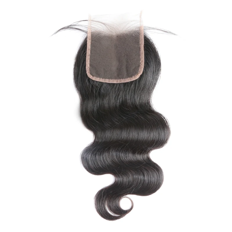  6x6 Swiss / Transparent Lace Closure Pre-Plucked With Baby Hair 10-20 Inches Remy Brazilian Body Wa