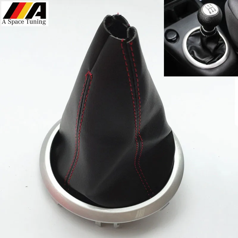 

ABS Plastic PU Leather Gear Shift Knob Boot Cover Lever Stick Handle Head Car Styling Accessories For Suzuki Swift MK2 2005-2010