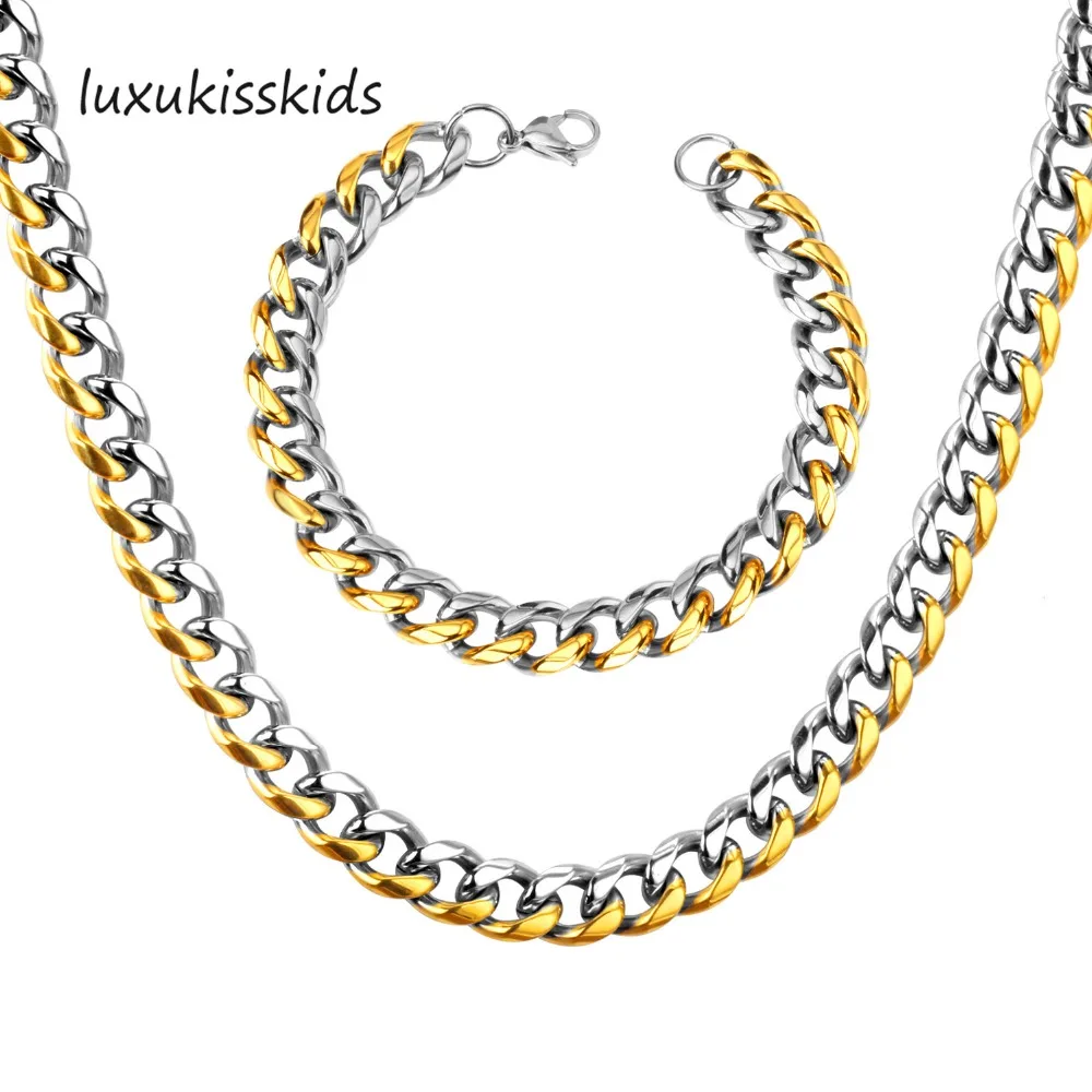 www.bagssaleusa.com/product-category/scarves/ : Buy LUXUKISSKIDS Fashion Men Gift Necklace Set Wholesale Yellow Gold Color ...