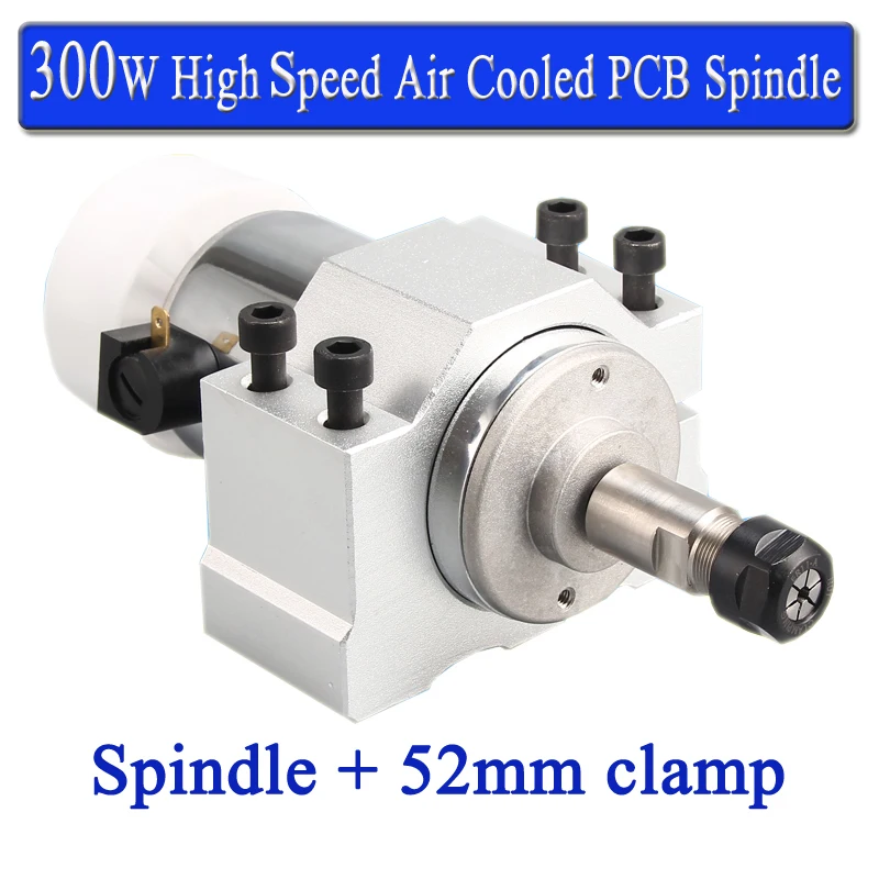 

Free Shipping 300W ER11 collet 52mm CNC Carving Milling Air cood Spindle Motor For Engraving runout less than 0.01 mm