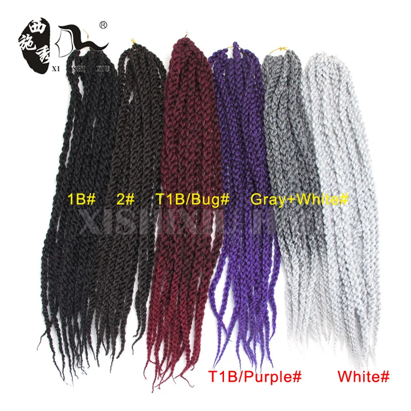 Ombre 2 Tone Color 22 3d Cubic Twist Split Synthetic