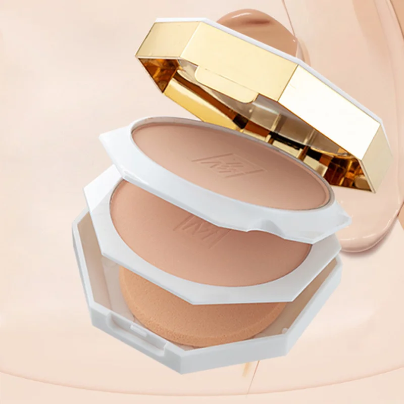 

2 In 1 Brighten Double Layer Powder Modified Face Makeup Long Lasting BB Cream with Compact Pressed Powder TSLM2