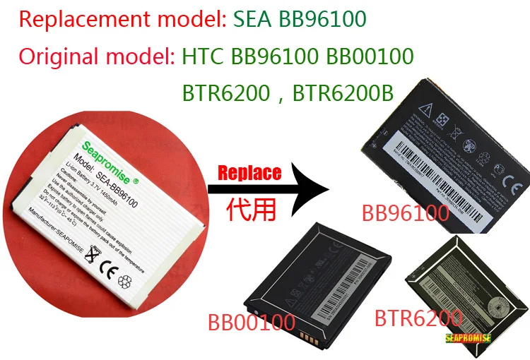 Розничная батарея BB96100 (BA S450) для HTC G6 G8 A7272 Desire Z F5151 T8698 A315C G7mini T5588 EVO 4G... | Мобильные