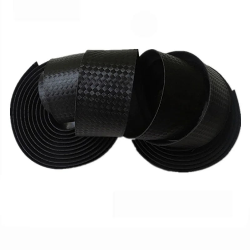 

PROMEND Road Bikes Bicycle Handlebar Tape Black Mesh Design Non-slip waterproof Bartape Soft EVA Sponge Leather Tape Black 75g